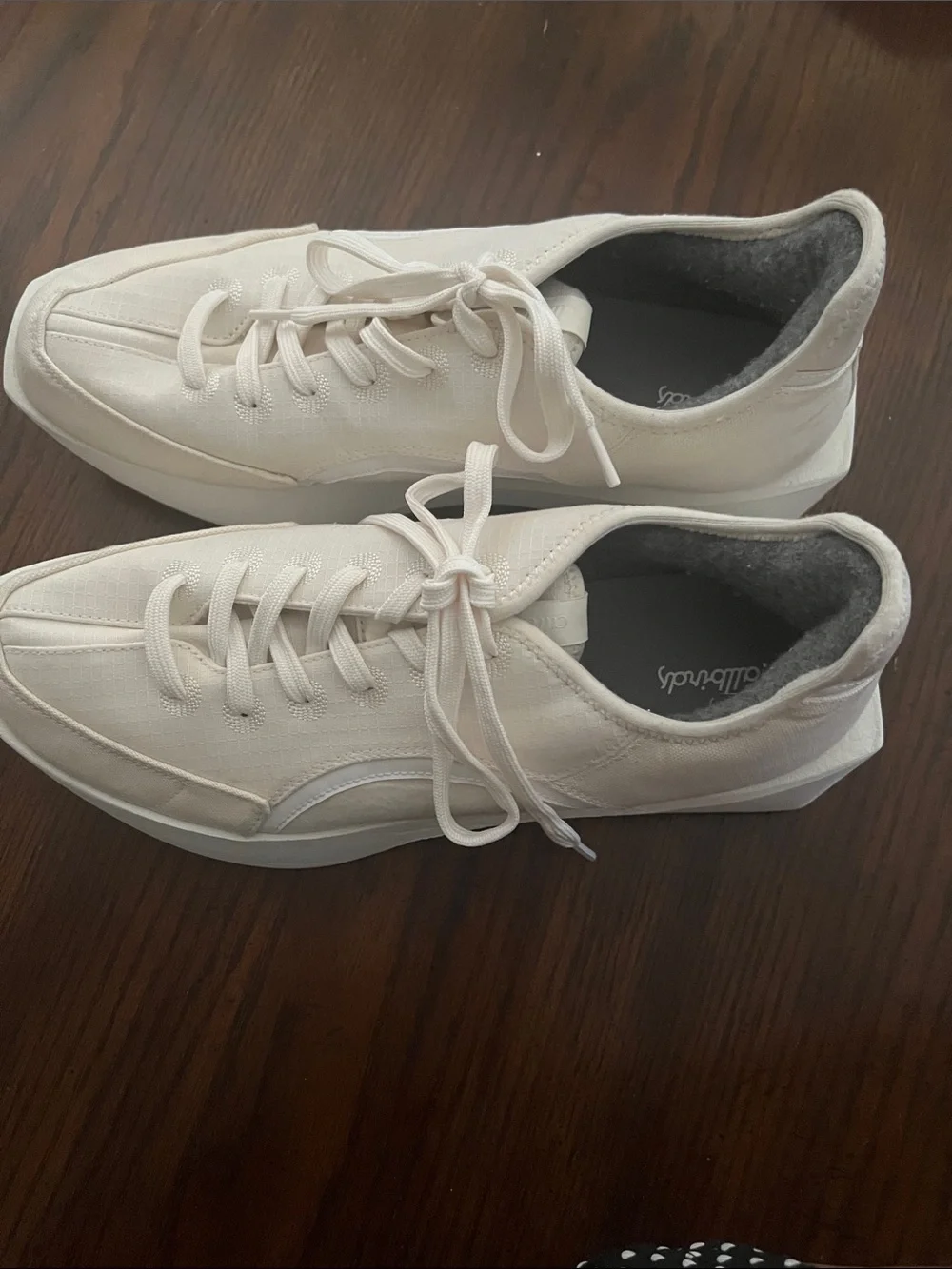 Allbirds Men’s Cream Runner-Style Casual Sneakers Size 12